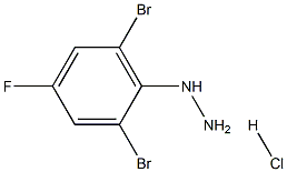 2,6-dibromo-4-fluorophenylhydrazine hydrochloride,1817819-22-9,结构式