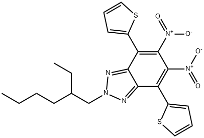 2-(2-ethylhexyl)-5,6-dinitro-4,7-di(thiophen-2-yl)-2H-benzo[d][1,2,3]triazole Structure