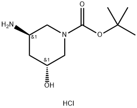 (3R,5R)-3-Amino-5-hydroxy-piperidine-1-carboxylic acid tert-butyl ester hydrochloride|1820569-43-4