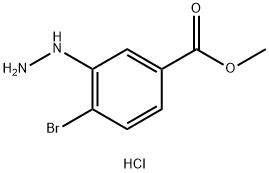 Methyl 4-bromo-3-hydrazinylbenzoate hydrochloride Structure