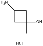3-氨基-1-甲基环丁烷-1-醇盐酸盐 结构式