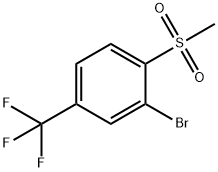 Benzene, 2-bromo-1-(methylsulfonyl)-4-(trifluoromethyl)-, 1820703-37-4, 结构式