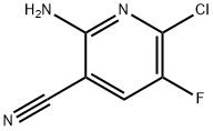 2-Amino-6-chloro-5-fluoronicotinonitrile Struktur