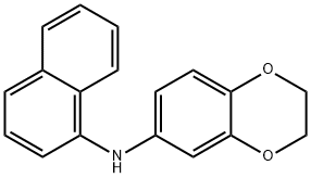 6-(1-萘氨基)-1,4-苯并二恶烷 结构式