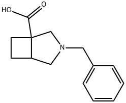 3-Benzyl-3-azabicyclo[3.2.0]heptane-1-carboxylic acid Structure