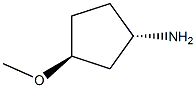 (1S,3S)-3-methoxycyclopentan-1-amine 化学構造式