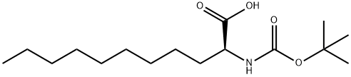 (2S)-2-(Boc-amino)undecanoic acid Structure