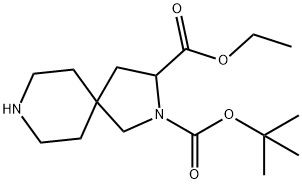 2-(tert-butyl) 3-ethyl 2,8-diazaspiro[4.5]decane-2,3-dicarboxylate|2-(tert-butyl) 3-ethyl 2,8-diazaspiro[4.5]decane-2,3-dicarboxylate