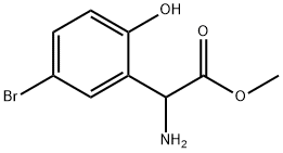 METHYL 2-AMINO-2-(5-BROMO-2-HYDROXYPHENYL)ACETATE,1822593-60-1,结构式