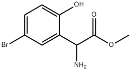 METHYL 2-AMINO-2-(5-BROMO-2-HYDROXYPHENYL)ACETATE Structure