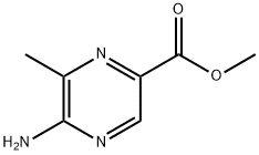 2-Pyrazinecarboxylic acid, 5-amino-6-methyl-, methyl ester 化学構造式