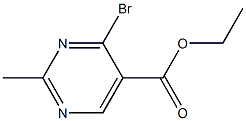 ethyl 4-bromo-2-methylpyrimidine-5-carboxylate, 1823496-03-2, 结构式