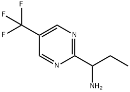 1-(5-(trifluoromethyl)pyrimidin-2-yl)propan-1-amine 化学構造式