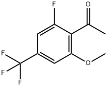 2'-Fluoro-6'-methoxy-4'-(trifluoromethyl)acetophenone Structure