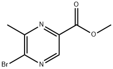 Methyl 5-bromo-6-methylpyrazine-2-carboxylate 化学構造式