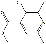 methyl 5-chloro-2,6-dimethylpyrimidine-4-carboxylate Structure