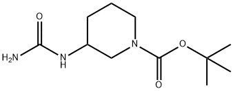 tert-butyl 3-ureidopiperidine-1-carboxylate 结构式