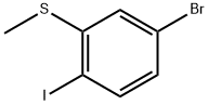 (5-bromo-2-iodophenyl)(methyl)sulfane Structure