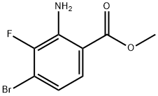 Methyl 2-amino-4-bromo-3-fluorobenzoate Struktur