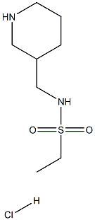 N-(piperidin-3-ylmethyl)ethanesulfonamide hydrochloride Structure