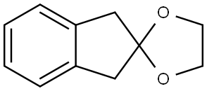 Spiro[1,3-dioxolane-2,2'-[2H]indene], 1',3'-dihydro- Structure
