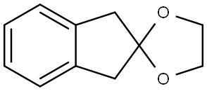 Spiro[1,3-dioxolane-2,2'-[2H]indene], 1',3'-dihydro- 结构式