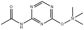 N-(4-TRIMETHYLSILANYLOXY-[1,3,5]TRIAZIN-2-YL)-ACETAMIDE 结构式