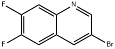 3-溴-6,7-二氟喹啉,1841081-70-6,结构式