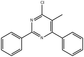 4-chloro-5-methyl-2,6-diphenylpyrimidine Structure