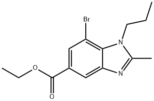 ETHYL 7-BROMO-2-METHYL-1-PROPYL-1,3-BENZODIAZOLE-5-CARBOXYLATE