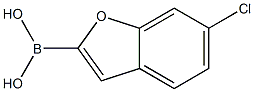 (6-chloro-1-benzofuran-2-yl)boronic acid Structure