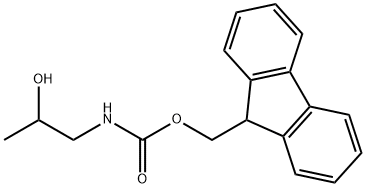1-(9H-フルオレン-9-イルメトキシカルボニルアミノ)-2-プロパノール 化学構造式