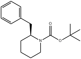 tert-Butyl (S)-2-benzylpiperidine-1-carboxylate Structure