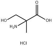 2-amino-3-hydroxy-2-methylpropanoic acid hydrochloride Structure