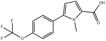 1-Methyl-5-[4-(trifluoromethoxy)phenyl]pyrrole-2-carboxylic Acid