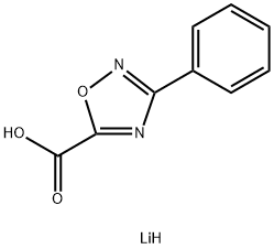 lithium(1+) ion 3-phenyl-1,2,4-oxadiazole-5-carboxylate Struktur