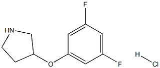 3-(3,5-difluorophenoxy)pyrrolidine hydrochloride Struktur