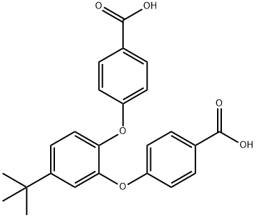 4,4'-((4-(tert-butyl)-1,2-phenylene)bis(oxy))dibenzoicacid Struktur