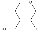 (3-methoxytetrahydro-2H-pyran-4-yl)methanol Struktur