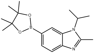 1-Isopropyl-2-methyl-1H-benzimidazole-6-boronic Acid Pinacol Ester Struktur