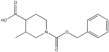 1-((benzyloxy)carbonyl)-3-methylpiperidine-4-carboxylic acid Structure