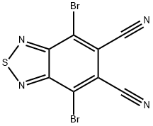 4,7-dibromobenzo[c][1,2,5]thiadiazole-5,6-dicarbonitrile Structure