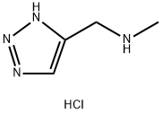 N-METHYL-1-(1H-1,2,3-TRIAZOL-4-YL)METHANAMINE HYDROCHLORIDE,1881293-19-1,结构式