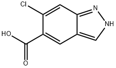 6-chloro-1H-indazole-5-carboxylic acid Struktur