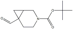 tert-butyl 6-formyl-3-azabicyclo[4.1.0]heptane-3-carboxylate 结构式