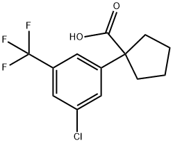 1-[3-Chloro-5-(trifluoromethyl)phenyl]cyclopentanecarboxylic Acid|1-(3-氯-5-三氟甲基苯基)环戊烷甲酸