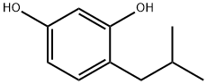 4-(2-甲基丙基)苯-1,3-二醇, 18979-62-9, 结构式