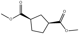 (1S,3R)-dimethyl cyclopentane-1,3-dicarboxylate Structure