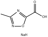 sodium 3-methyl-1,2,4-oxadiazole-5-carboxylate 化学構造式