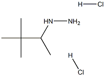 (3,3-二甲基丁烷-2-基)肼二盐酸 结构式